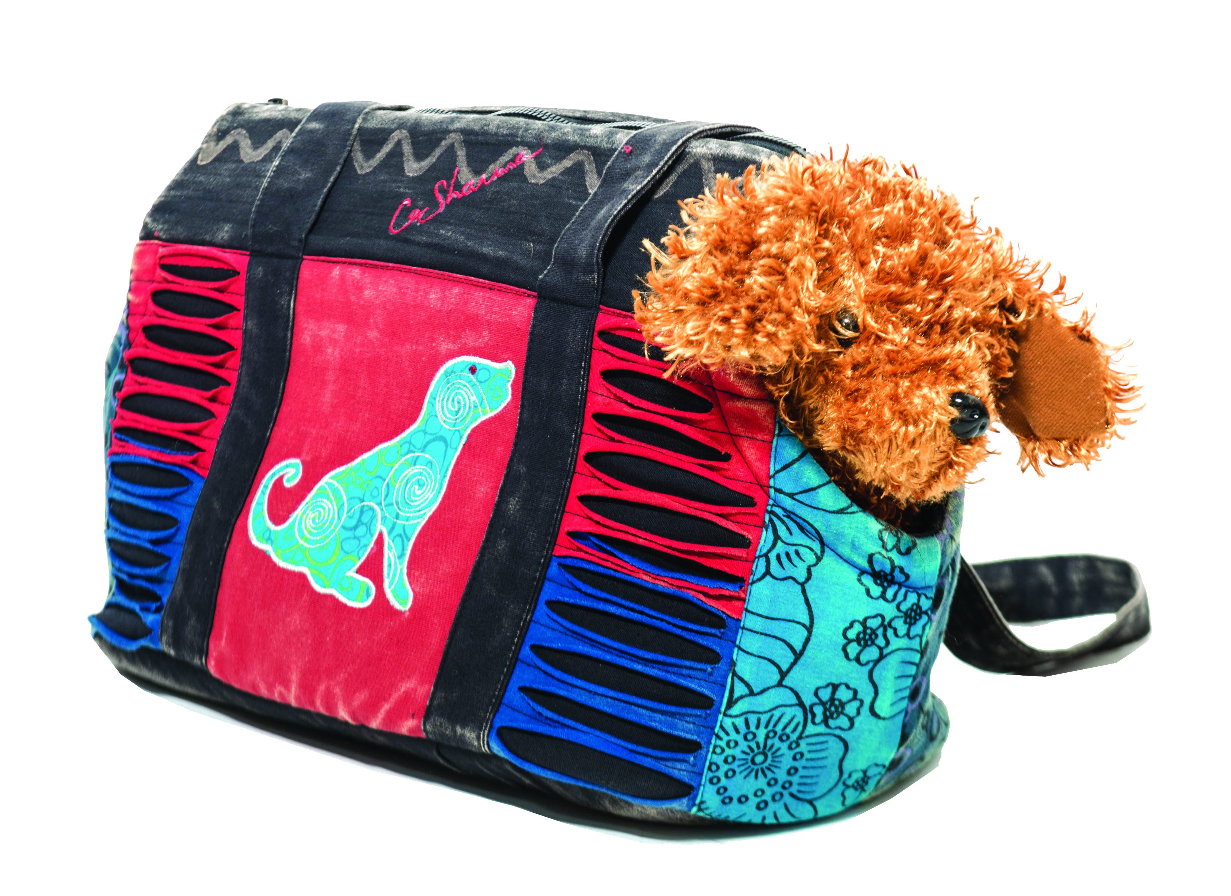 Ideal for Small Dogs Handmade with 100% Cotton Le Sharma Cotton-Dog Carrier Stylish and Practical 
